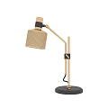 Modern Gold Table Lamp With Perforated Shade Adjustable Arm And Black Base 3d model