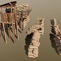 Durable Sports Equipment Including Sandbags Watchtower Wooden Frames And Springs For Training