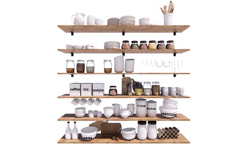 Modern Kitchen Supplies Seasoning Kitchenware 3d model