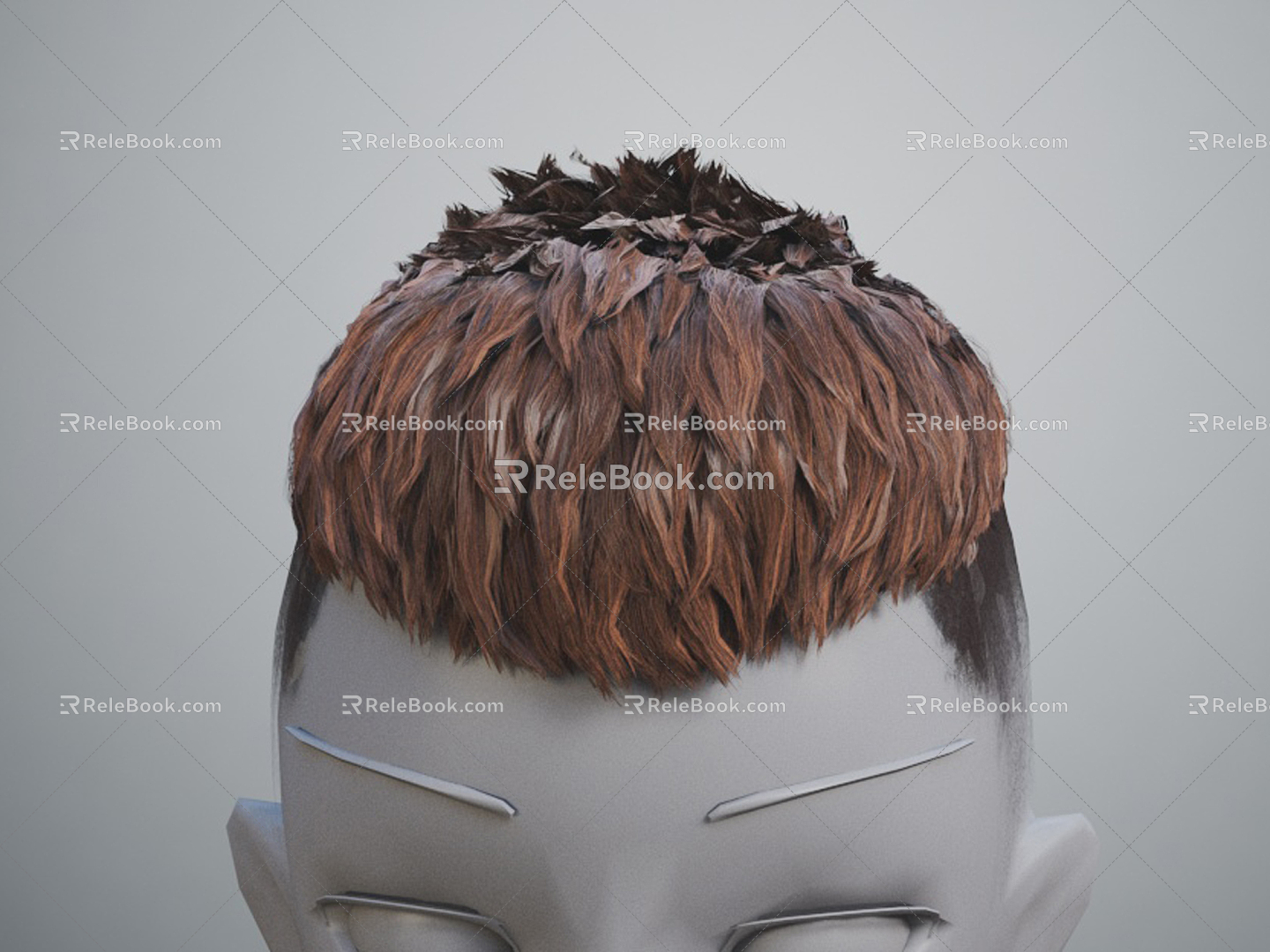 Modern Hair Short Hair Model Head 3d model