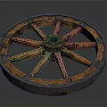 Vintage Wooden Car Wheel Featuring Rustic Spoke Design For Classic Automobiles