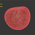Fresh Red And White Striped Apple With Shiny Surface And Vibrant Color