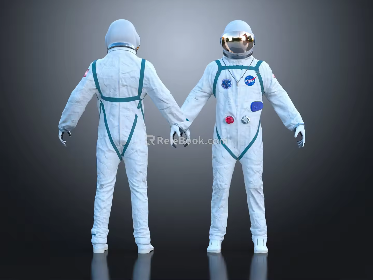 Modern Astronaut Spaceman Space Suit 3d model