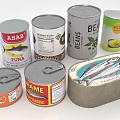Assorted Canned Food Products Including Tuna Beans Sailfish And Flame Varieties