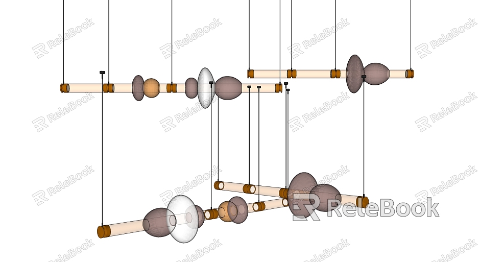 Modern chandelier glass chandelier combination model