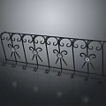 Ornate Iron Fence With Curved Scrollwork Decorative Floral Motifs And Classic Metal Craftsmanship