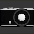 Modern Computer Webcam Featuring Black Silver Body And Functional Lens Controls