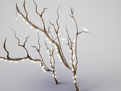 Modern Decorative Lamp Hanging Lamp Branch Dead Tree 3d model