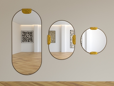 Full-body mirror bathroom mirror decorative mirror model