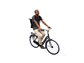 Men Cycling Men European 3d model