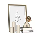 Decorations Desktop Ornament Candlestick Lamp 3d model