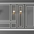 European line plaster line modeling combination 3d model
