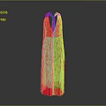 Elegant Red Long Dress With Halter Neck Design And Pleated Skirt