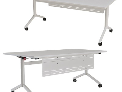 Folding Minimalist Desk with Wheels 18w model