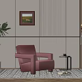 Single sofa 3d model