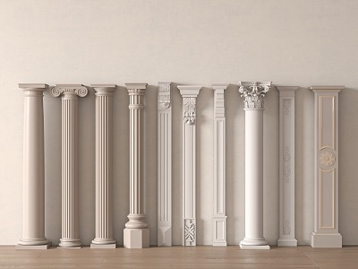 European Roman Column 3d model