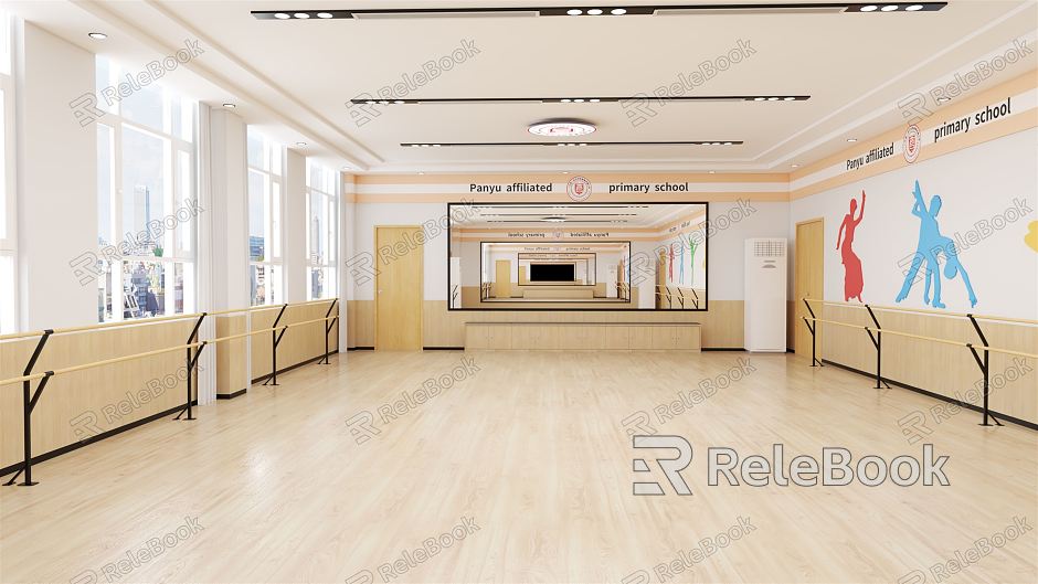 Modern Dance Room Dance Classroom model