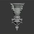 Intricate Carved Sculptural Vessel With Elaborate Patterns And Decorative Base