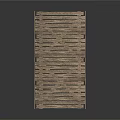 Wooden Pallet Structure With Natural Wood Slats And Rectangular Design