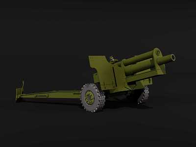 howitzer toy 3d model