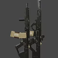 Rifles and submachine guns 3d model