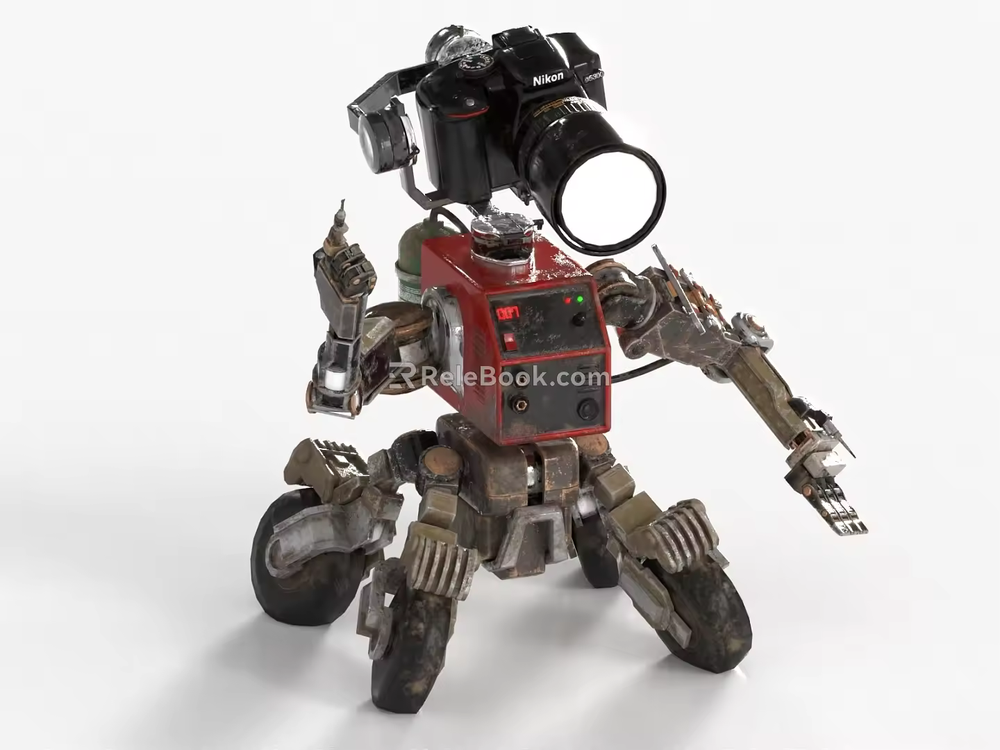 Robot Car Robot Intelligent Robot Science Fiction Robot Quadruped Robot 3d model