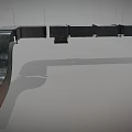 Modern piping system 3d model