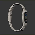 Sleek Digital Watch With Stainless Steel Band And LED Display For Everyday Use And Sports Activities