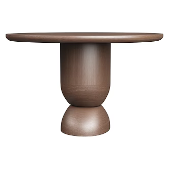 Silen Modern Round Dining Table 18 3d model