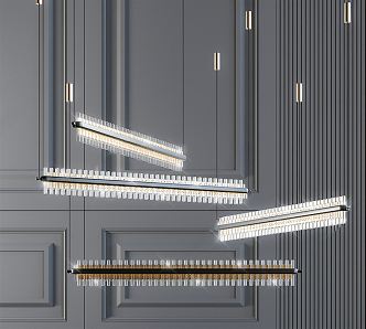 Light Luxury Chandelier 3d model