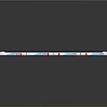 Modern High Speed Train With Aerodynamic Shape Multiple Carriages And Blue White Exterior