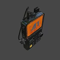 Advanced Industrial Control Equipment With Orange A1 Display Screen And Control Knobs