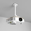 Ceiling Mounted Projection Monitoring Device With White Modern Design And Compact Structure