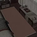 Cozy Brown Square Rug In Living Room With Sofa Bench Decorative Pillow And Wooden Floor