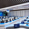 modern command center 3d model