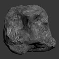 Natural Raw Stone With Rough Surface And Textured Irregular Shape For Decoration