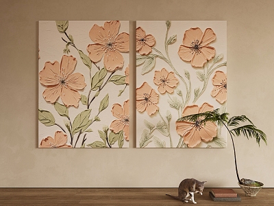 modern decorative painting 3d model