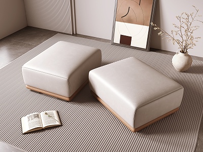 Italian sofa stool 3d model