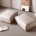 Italian sofa stool 3d model