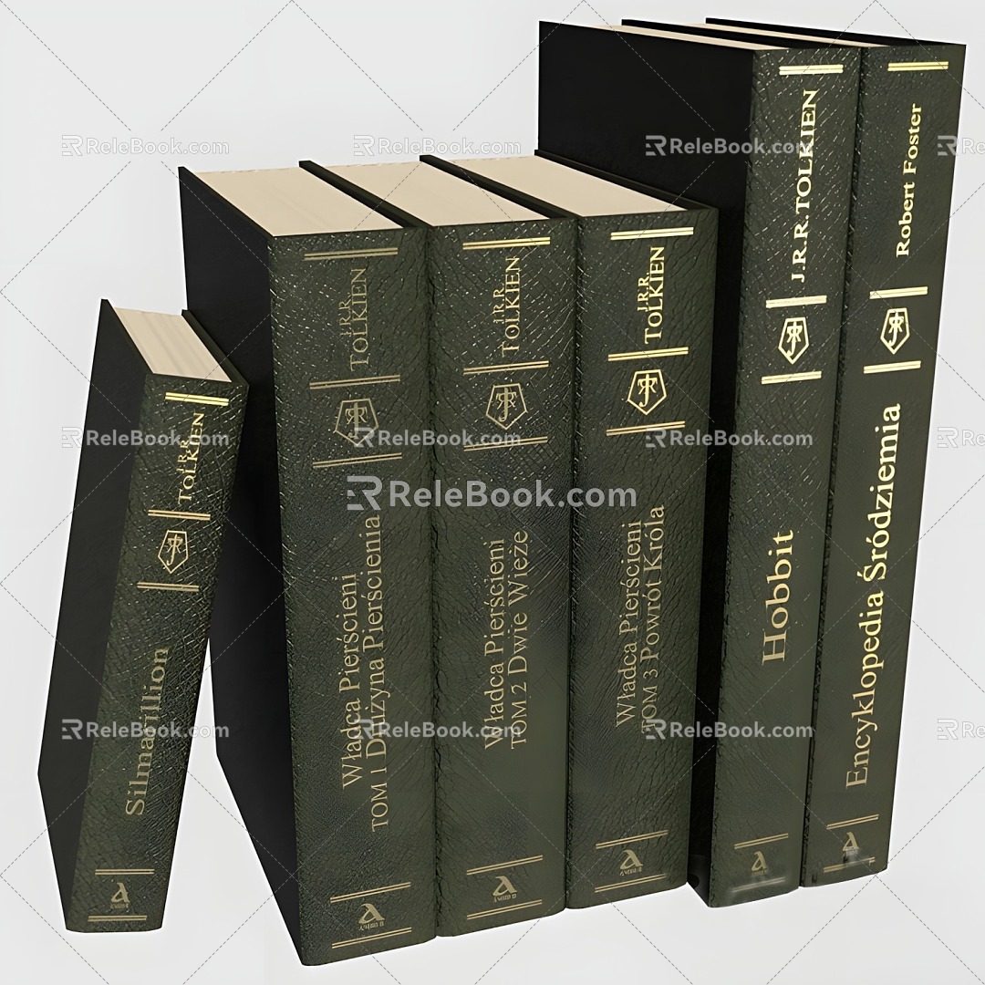 Old Books Old Books Books Books 3d model