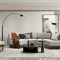 Modern Sofa Coffee Table Combination Special-shaped Sofa Coffee Table Combination 3d model