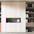 Modern bookcase 3d model