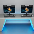 MR equipment virtual reality computer interactive experience technology exhibition hall equipment 3d model