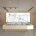 Modern Elegant Property Sales Office Exterior With Warm Soft Lighting And Full Height Glass Facade