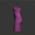 Elegant Pink Dress Sculpture with Fitted Design and Artistic Silhouette Details