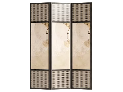new chinese style screen 3d model