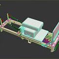 Pink Pilates Reformer Equipment With White Cushion And Metal Frame For Home Fitness Workouts