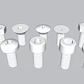 Various Stainless Steel Screws with Different Head Designs for Industrial Use