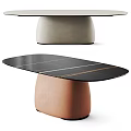 Modern Dining Table With Black Stone Top White Gold Lines And Textured Bases