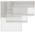 Modern White Window Curtains With Folded Design For Home Interior Decoration